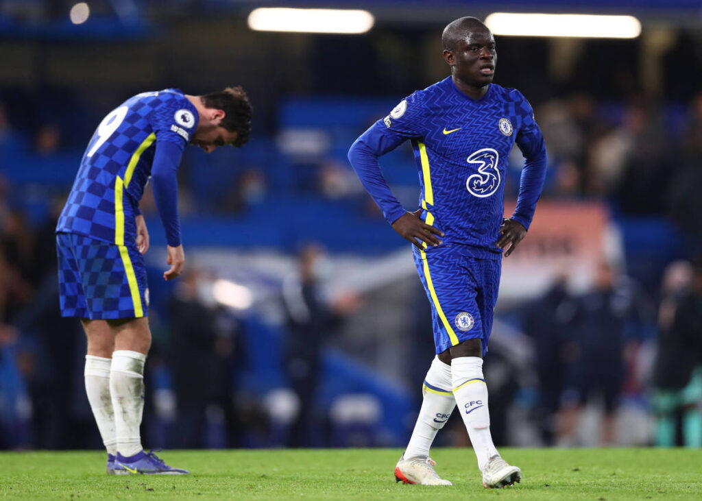 N'Golo Kante with Mason Mount