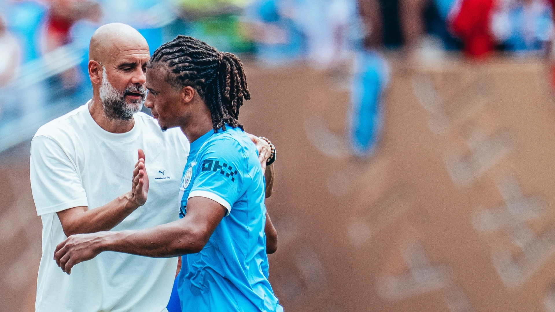 Pep Subbing of Ake against Wydad match
