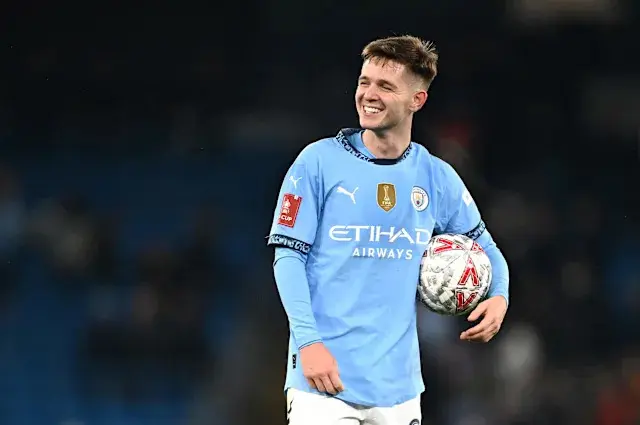 James McAtee Holding Ball