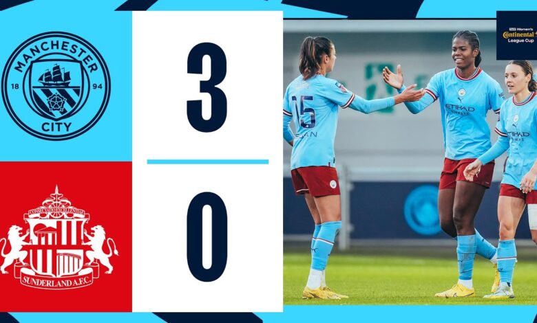 Man City 3-0 Sunderland - A Comfortable Continental Cup Win for City