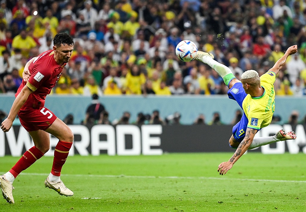 Richarlison's Brace Enough to Secure Brazil's First World Cup Win vs Serbia