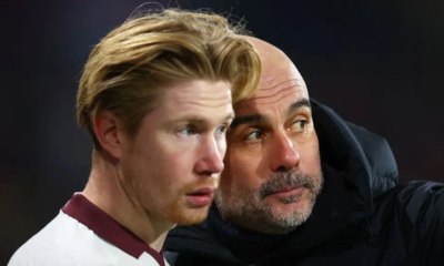 Guardiola Rules Out Defensive Midfield Role for De Bruyne