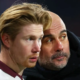 Guardiola Rules Out Defensive Midfield Role for De Bruyne