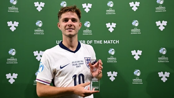 McAtee Captains England U21s to 2025 UEFA Euro Title with 3-2 Win Over Germany