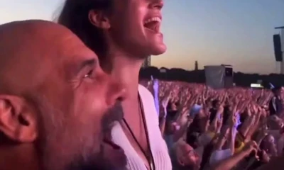 Pep Guardiola Spotted at Oasis Reunion Wearing Manchester City Shirt