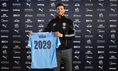 Manchester City Announce Contract Extension for Rúben Dias Until 2029