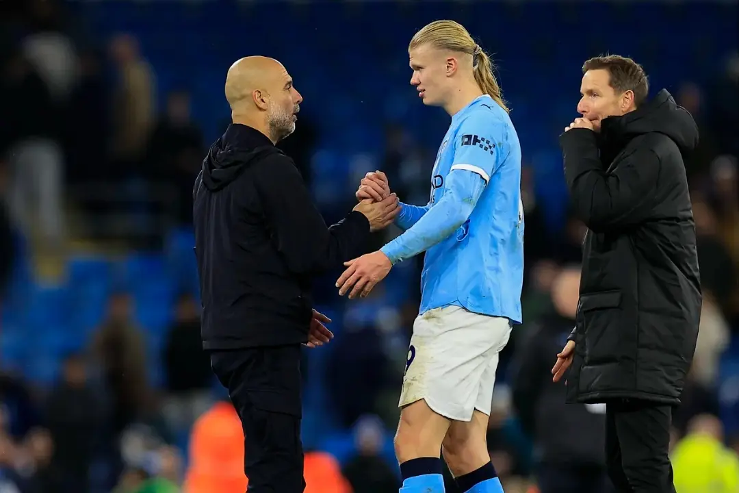 Pep Guardiola Jokes About Bruno Guimaraes Incident While Explaining Animated Haaland Clash