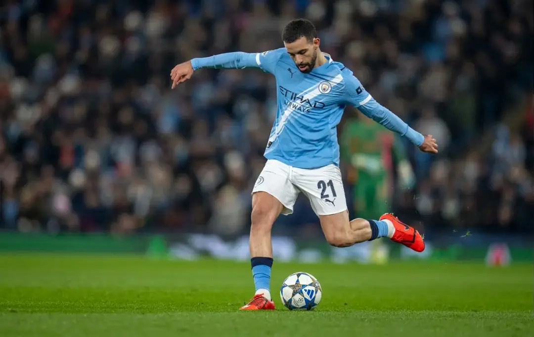 Pep Guardiola bursts into laughter during question over Rayan Ait-Nouri’s game time