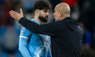 Pep Guardiola jokes his way out of Josko Gvardiol question after on-pitch chat