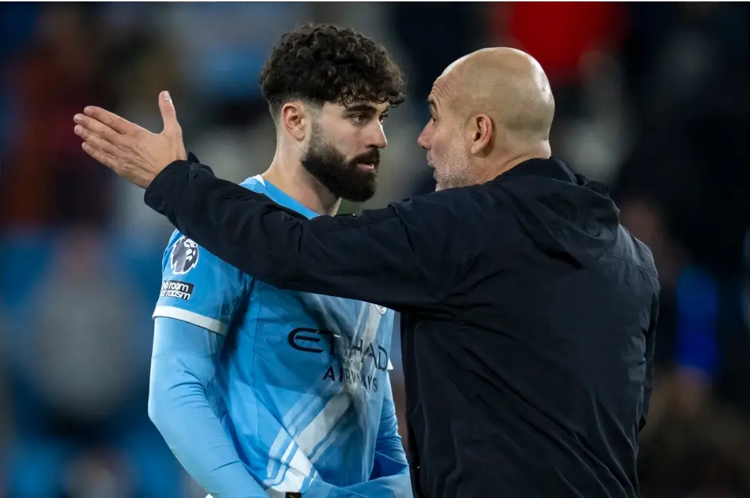 Pep Guardiola jokes his way out of Josko Gvardiol question after on-pitch chat